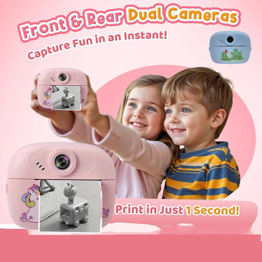 Supports 32G Memory Battery Life Instant Printing Camera Supports Video Games Children's Camera