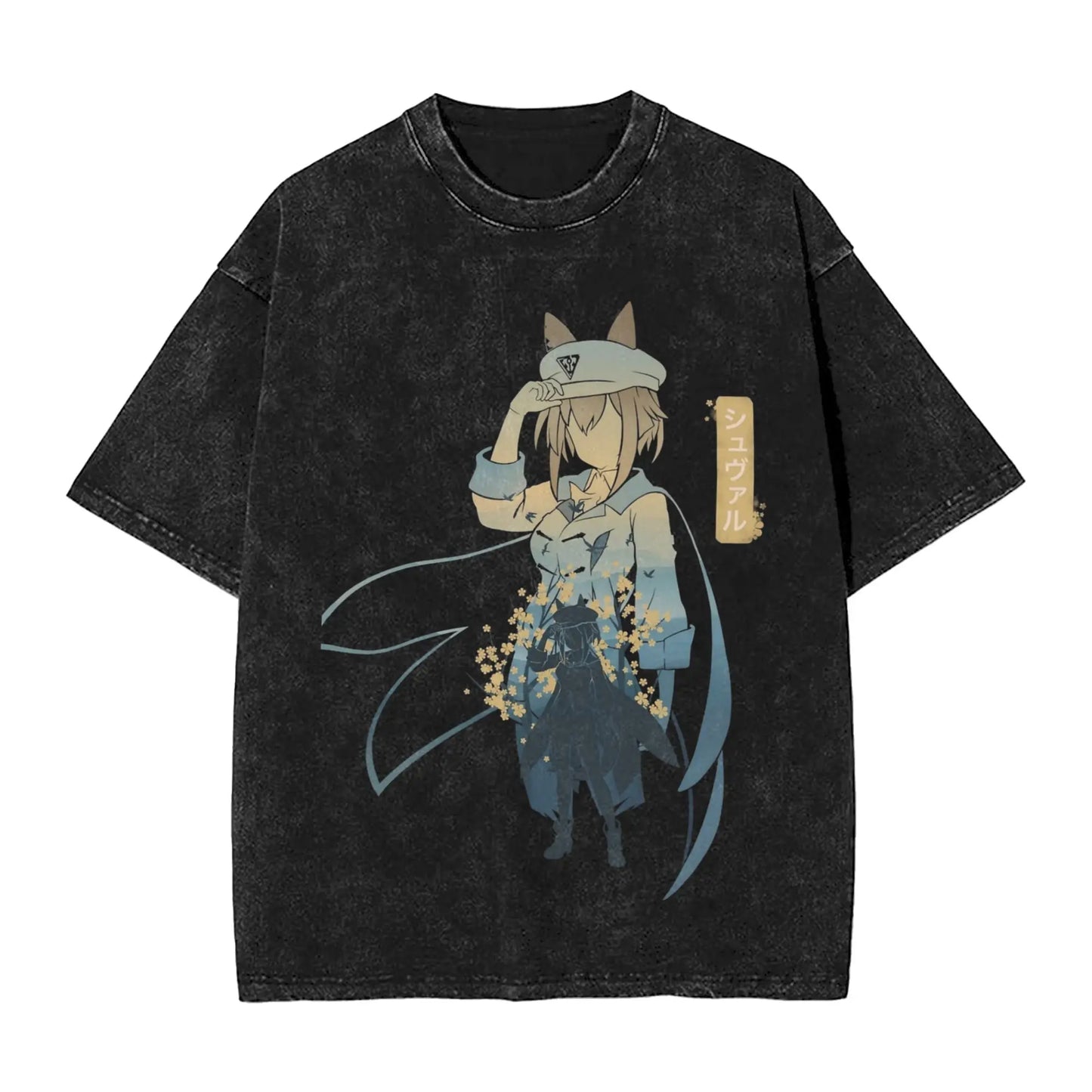 Washed T Shirts Satono Diamond Uma Musume Anime Hip Hop Fashion T-Shirts Street  Streetwear Cotton Summer Tops Tees Men Women