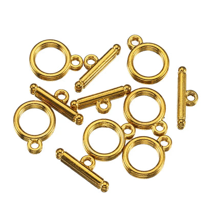 10Sets/lot Metal OT Clasps Connectors for Bracelet Necklace DIY Toggle Clasps Buckle Jewelry Making Supplies Connector