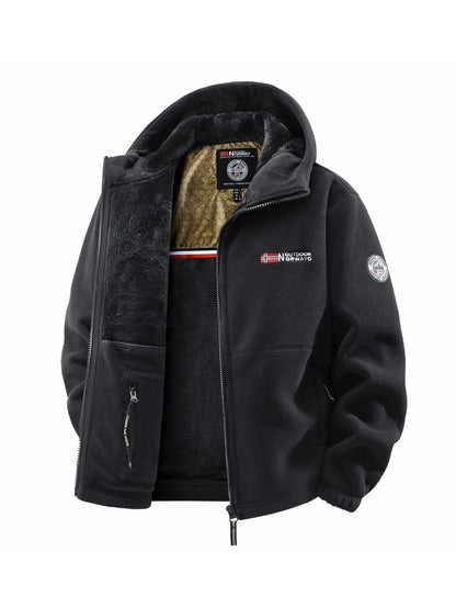 Men's Autumn and Winter Outdoor Hooded Jacket, Suitable for Daily Wear at Home, for Travel, Parties, Commuting, Outdoor Fashion Versatile, Enhances Temperament, Streetwear, Travel Wear.