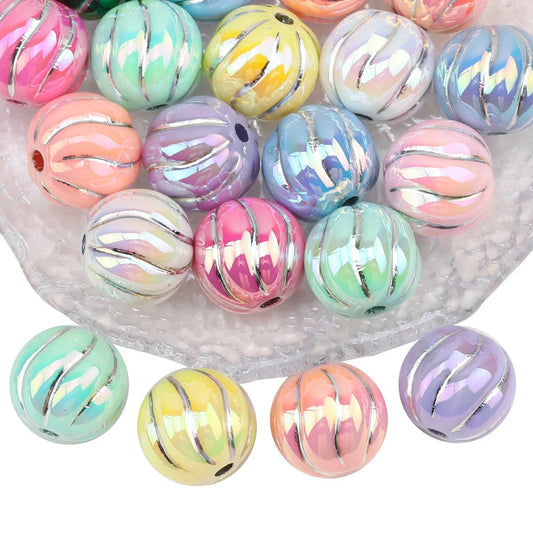 Cordial Design 100Pcs 16*16MM Jewelry Findings & Components/DIY Beads Making/Pumpkin Shape/Hand Made/Paint Effect/Acrylic Beads