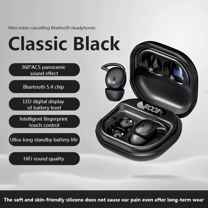 M72 Mini Portable Wireless Earphones Bluetooth In-Ear Earphone Noise Reduction Invisible Sleep Earbuds HIFI Stereo Music Headset