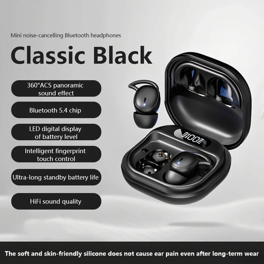 M72 Mini Portable Wireless Earphones Bluetooth In-Ear Earphone Noise Reduction Invisible Sleep Earbuds HIFI Stereo Music Headset
