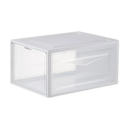 Creativity Shoebox-type Magnetic Suction Cup Side-opening Transparent Storage Box Display Cabinet, Which Can Replace