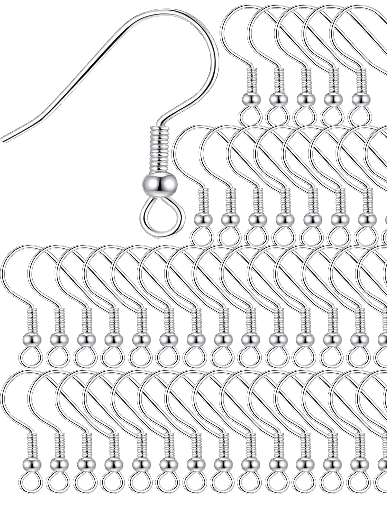 100/500pcs DIY Earring Findings Earrings Clasps Hooks Stainless Steel Hypoallergenic Earring Making Accessories Hook Earwire