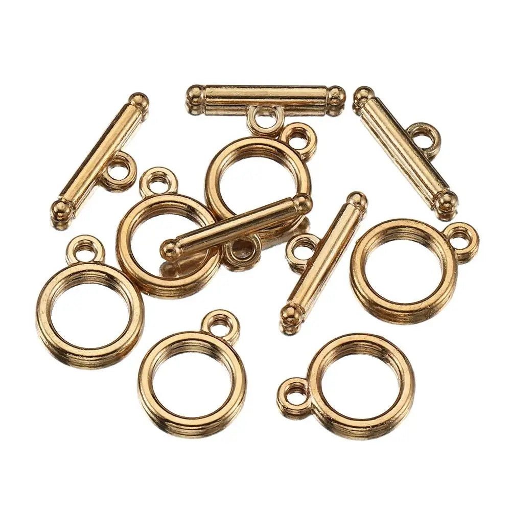 10Sets/lot Metal OT Clasps Connectors for Bracelet Necklace DIY Toggle Clasps Buckle Jewelry Making Supplies Connector
