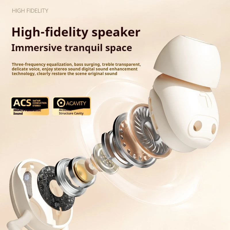 M72 Mini Portable Wireless Earphones Bluetooth In-Ear Earphone Noise Reduction Invisible Sleep Earbuds HIFI Stereo Music Headset