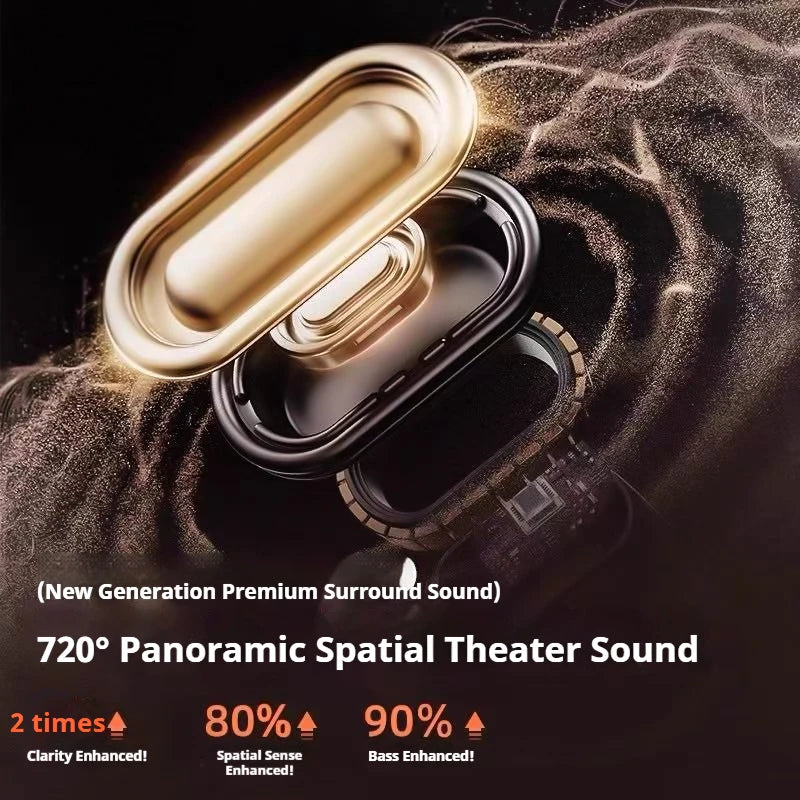 M122 Open-Ear Wireless Headphone with Stable Comfort & Hi-Res Sound Pure Bass Boost Bluetooth 5.4 Sports Headset For Smartphone