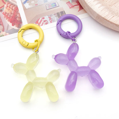 20mm Candy-Colored Spring Clasps, Spring Rings for Keychain Accessories, DIY Findings, Baked Enamel Split Rings, Round Ring