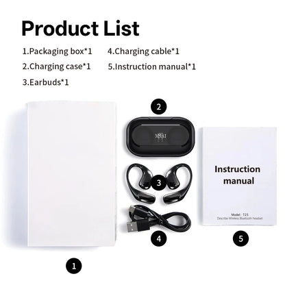 MSAI T23 AI Translator Earbuds 138 Languages Multilingual Translate APP Bluetooth Low Latency Real Time Offline Translation