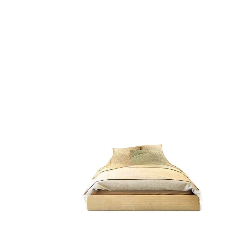 Staggered bed Children's bed Log wind, solid wood bunk be d