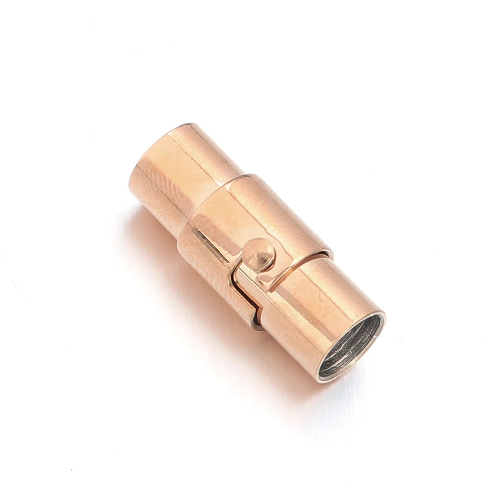 1Pcs Strong Magnetic Clasps With Locking Mechanism Leather Cord End Cap Connectors For DIY Bracelets Necklace Jewelry Making