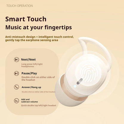 M72 Mini Portable Wireless Earphones Bluetooth In-Ear Earphone Noise Reduction Invisible Sleep Earbuds HIFI Stereo Music Headset