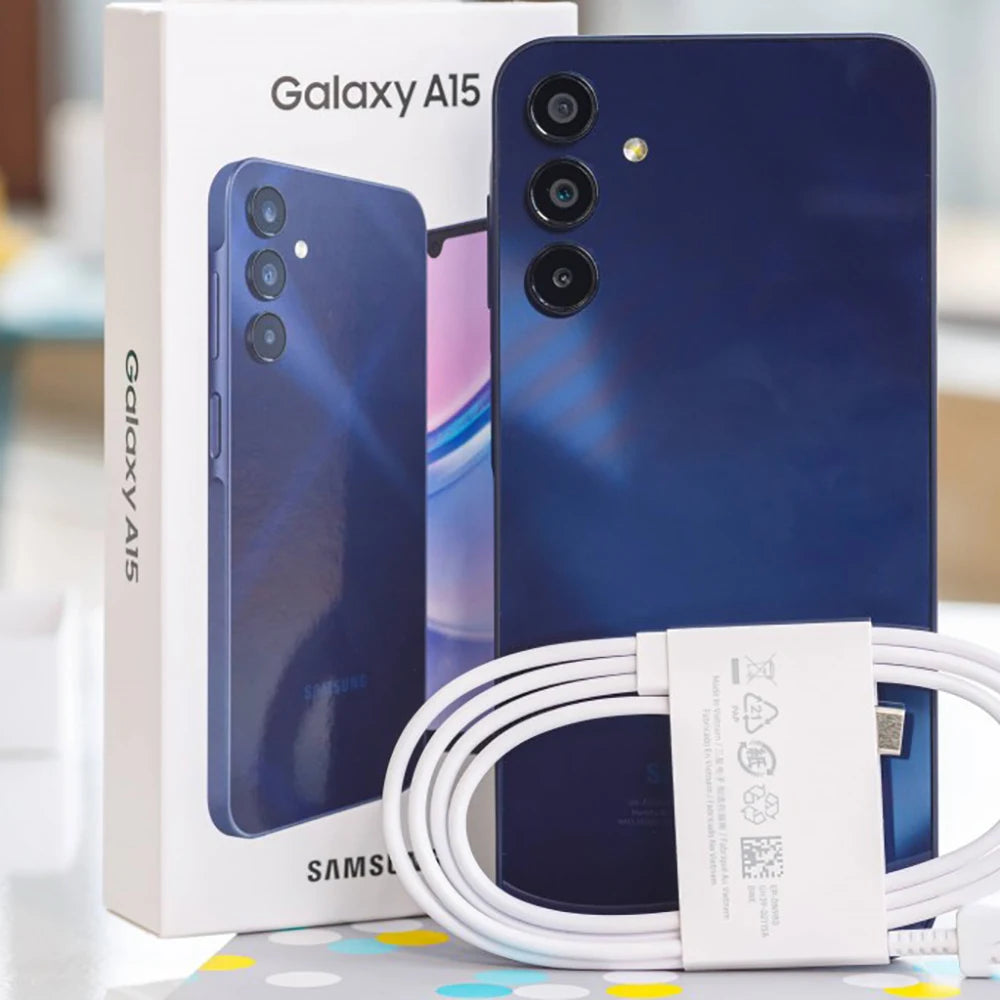 Smart Android Phone Samsung Galaxy A15 5G A156U 6.5-inch NFC 50MP 4GB+64/128GB Samsung Smartphone 5000mAh 25W US version
