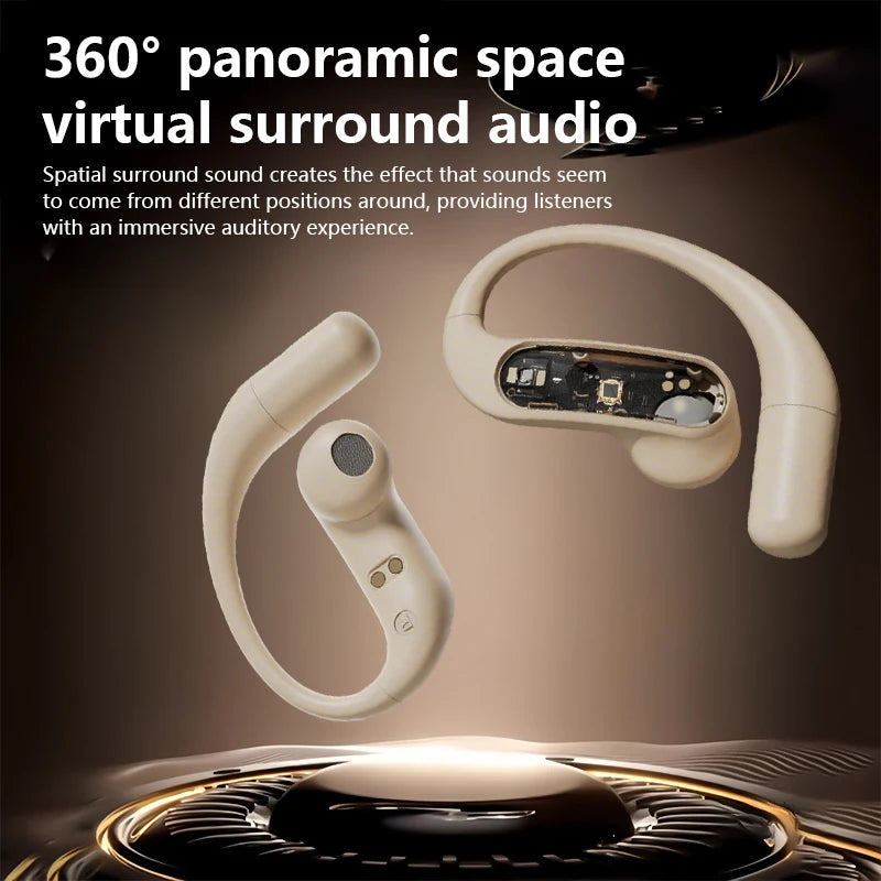 M122 Open-Ear Wireless Headphone with Stable Comfort & Hi-Res Sound Pure Bass Boost Bluetooth 5.4 Sports Headset For Smartphone