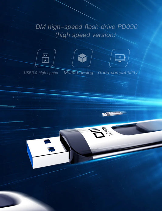 USB3.0 Flash drive high speed PD090 16GB 32GB 64GB 128GB 256GB Metal write speed from 10MB-60MB