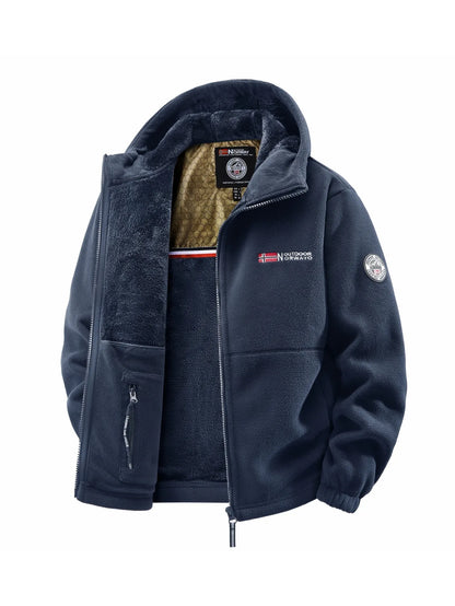 Men's Autumn and Winter Outdoor Hooded Jacket, Suitable for Daily Wear at Home, for Travel, Parties, Commuting, Outdoor Fashion Versatile, Enhances Temperament, Streetwear, Travel Wear.