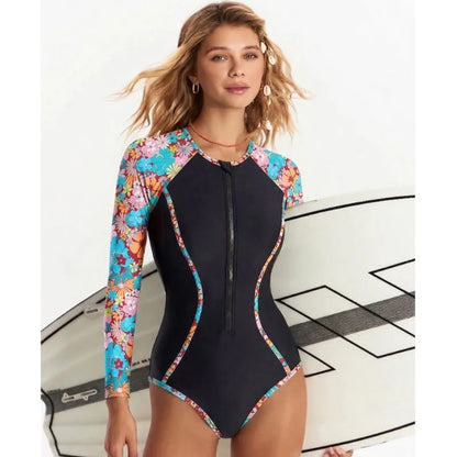 Mesh Sleeve Sexy Swimsuit Women Summer Bathing Suit Bikini Set Long Sleeve Swimwear Beach Swimming Suit For Female Купальник