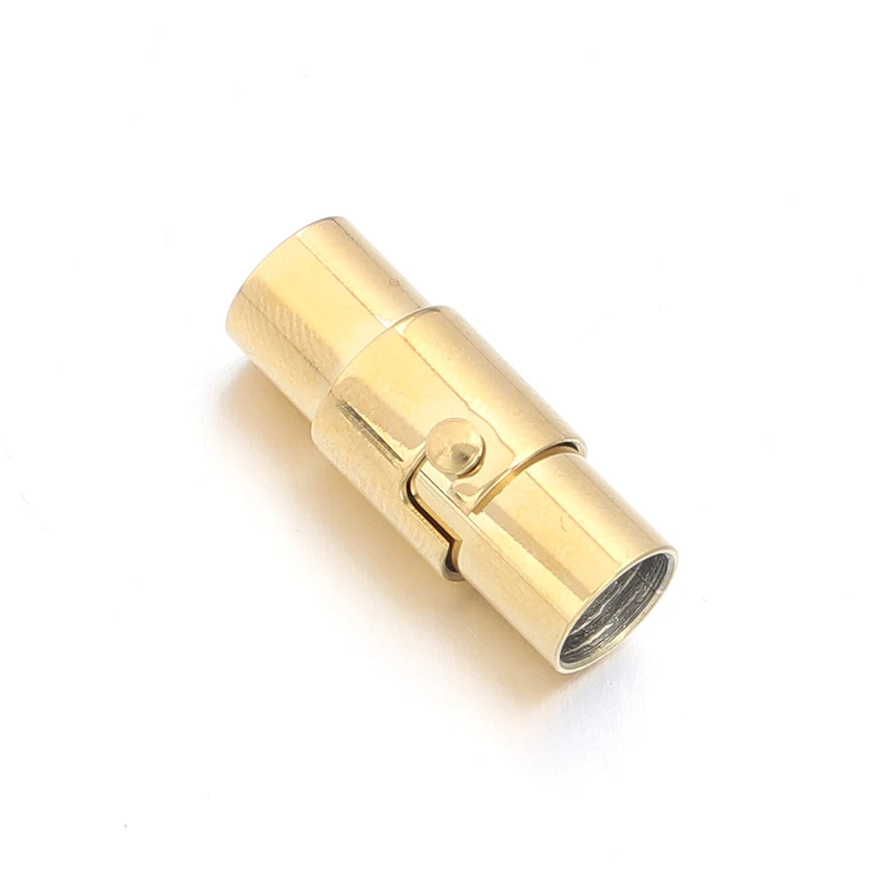 1Pcs Strong Magnetic Clasps With Locking Mechanism Leather Cord End Cap Connectors For DIY Bracelets Necklace Jewelry Making