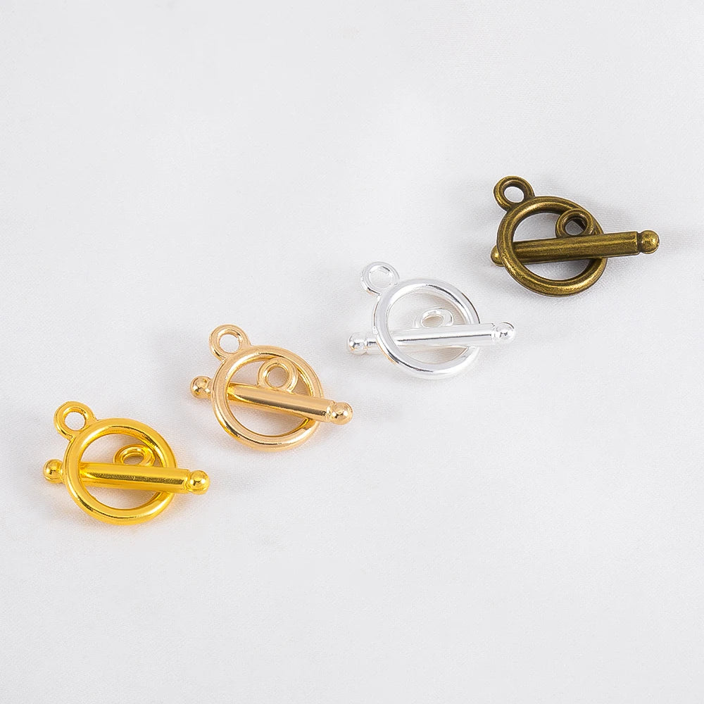 10Sets/lot Metal OT Clasps Connectors for Bracelet Necklace DIY Toggle Clasps Buckle Jewelry Making Supplies Connector