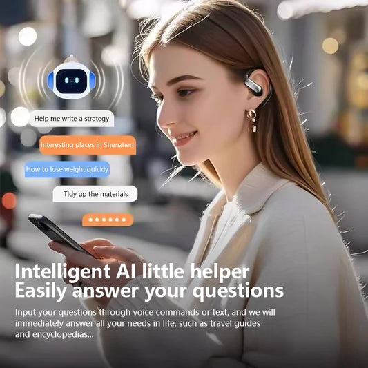 M122 Open-Ear Wireless Headphone with Stable Comfort & Hi-Res Sound Pure Bass Boost Bluetooth 5.4 Sports Headset For Smartphone