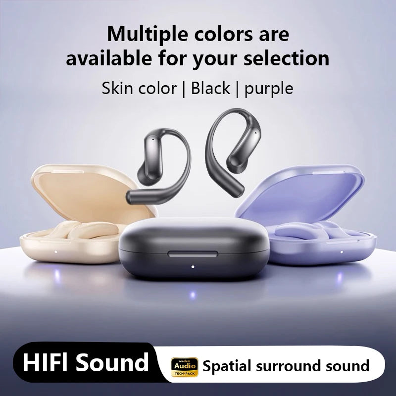 M122 Open-Ear Wireless Headphone with Stable Comfort & Hi-Res Sound Pure Bass Boost Bluetooth 5.4 Sports Headset For Smartphone